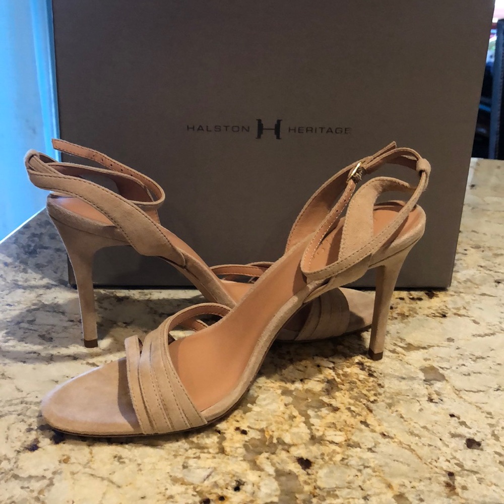 Halston Heritage Tan Heels
